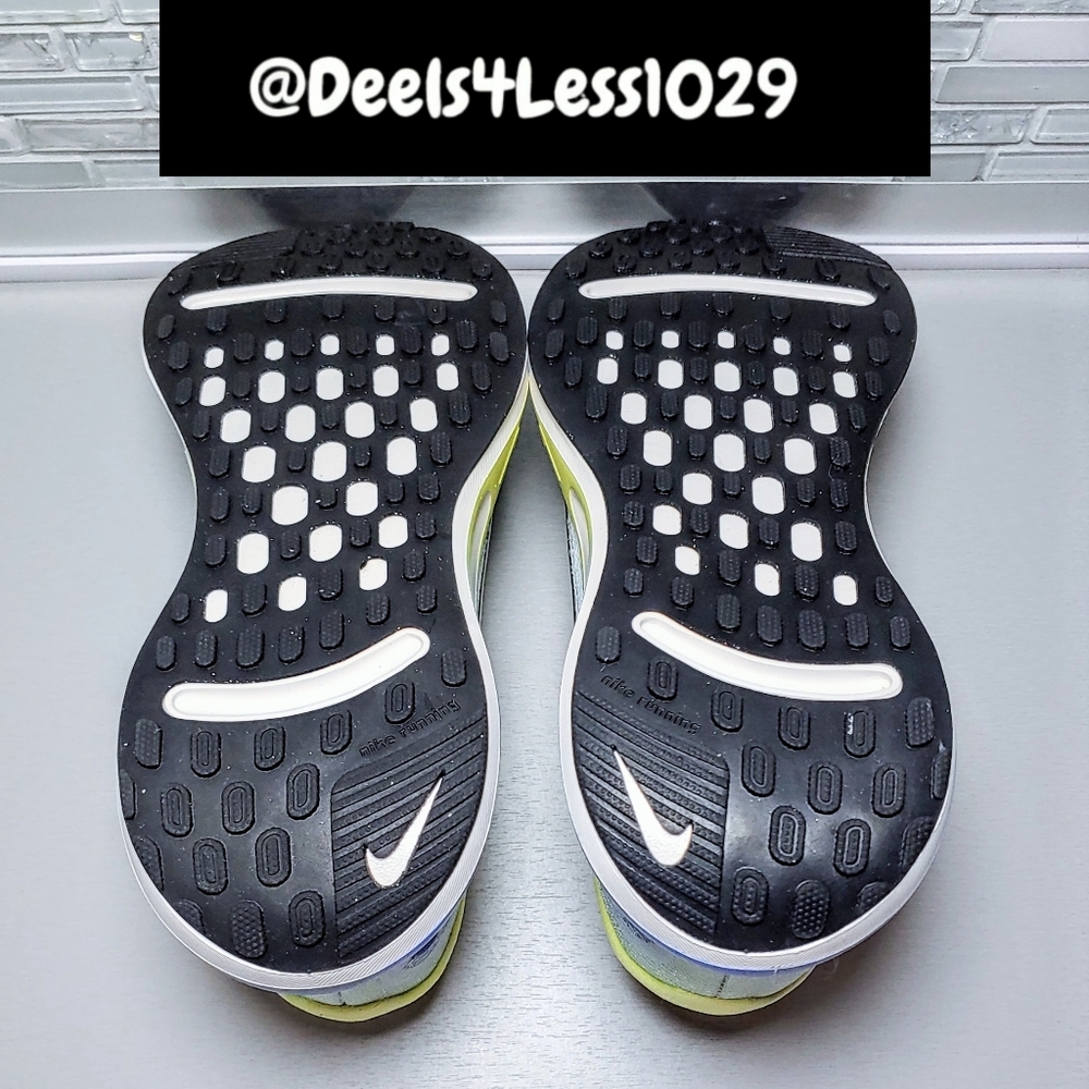 Nike Journey Run Womens Size 7 Lemon Twist Glacier Blue Silver Royal - Picture 6 of 6